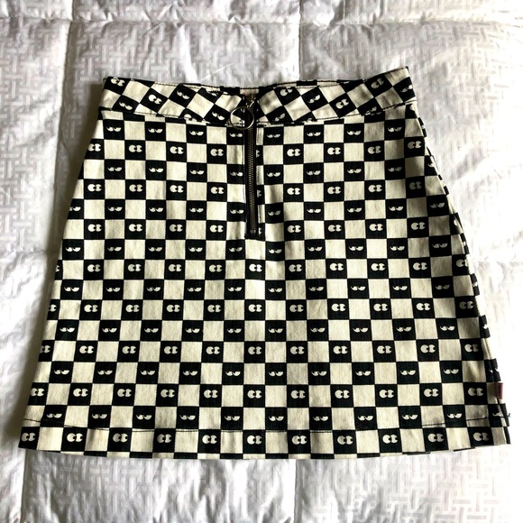 vans checkered skirt